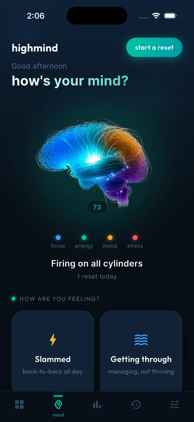 highmind home — how's your mind
